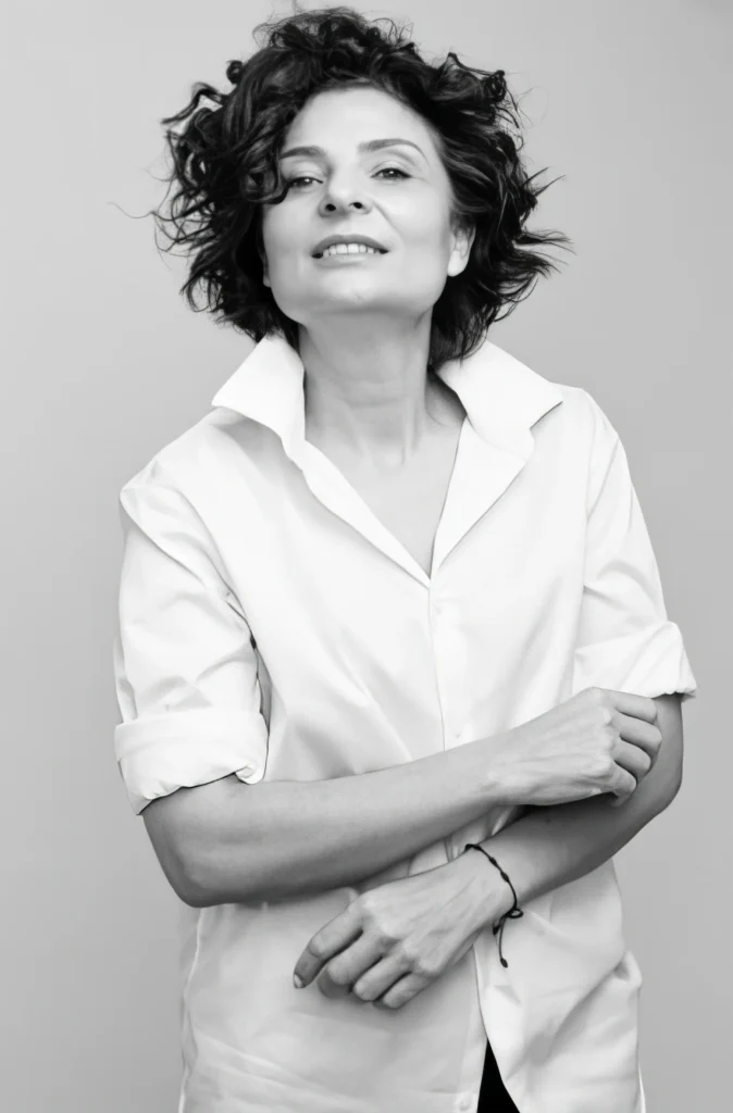 Foto en blanco y negro de Isabel Portas.